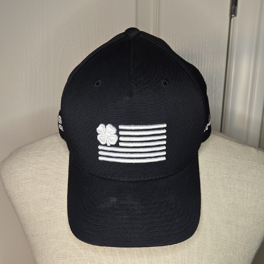 Men's Black Hat with White Embroidery